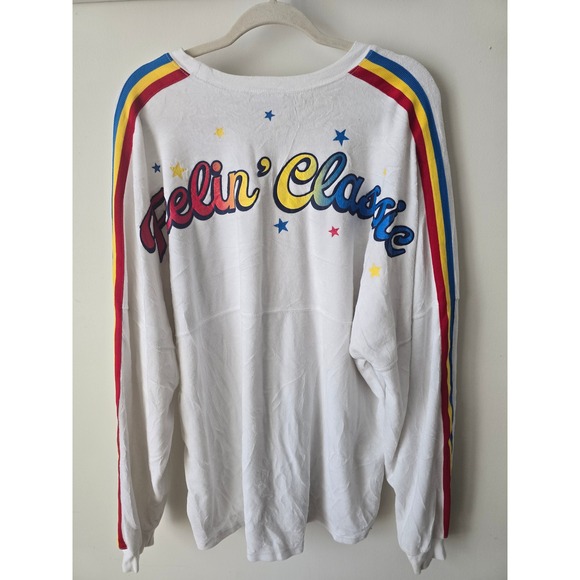 Disney‎ Spirit Jersey XL Mickey & Friends Feelin' Classic White RARE Top - Picture 2 of 9